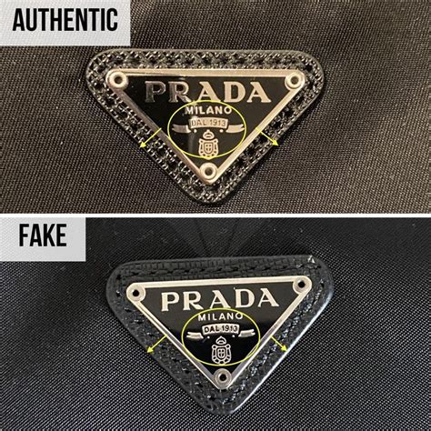 how to recognize a fake prada purse|identify prada purses.